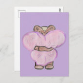 ビッグ・ベアー・ハグ。 ポストカード (正面/裏面)