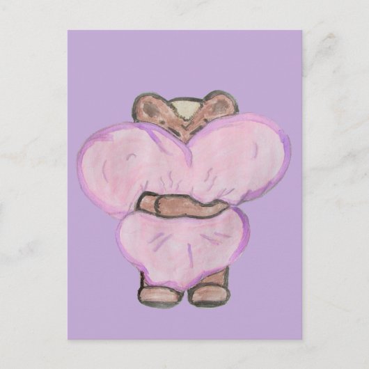 ビッグ・ベアー・ハグ。 ポストカード (正面)