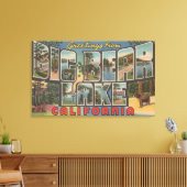 ビッグ・ベアー・レイク，カリフォルニア – ラージ・レター・シーン キャンバスプリント (インサイチュ (リビング))