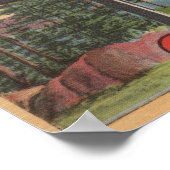 ビッグ・ベアー・レイク，カリフォルニア – ラージ・レター・シーン ポスター (角)