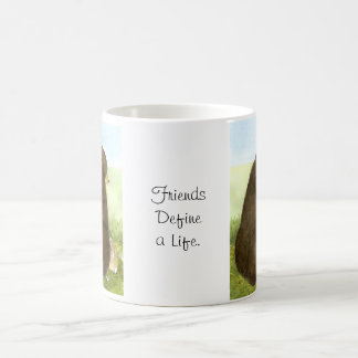 ビッグ・ベア少しバニーの友情のマグ コーヒーマグカップ