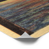 ビッグ・ベア湖での夕日 ポスター (角)