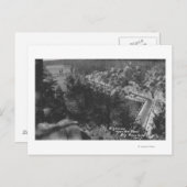 ビッグ・ベア湖、ダムの上のCA高速道路 ポストカード (正面/裏面)