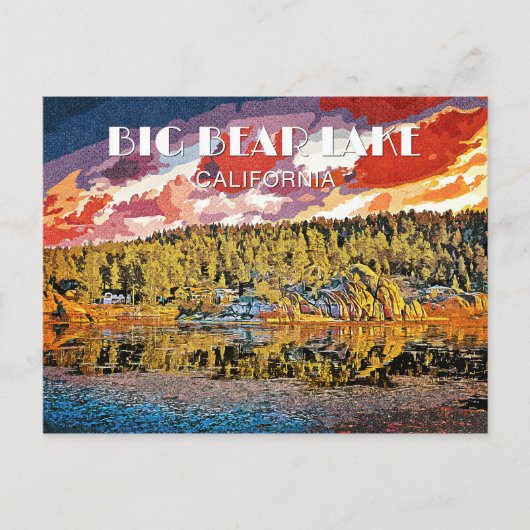 ビッグ・ベア湖 ポストカード (正面)