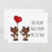 ビッグ・ベア・ハグ ポストカード (正面/裏面)