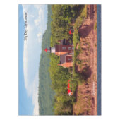 ビッグ・ベイ・ライト・ハウス水のテーブル・クロス テーブルクロス (正面)