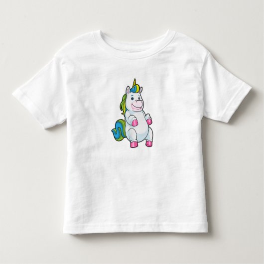 ビッグ・ベリーのユニコーン トドラーTシャツ (正面)