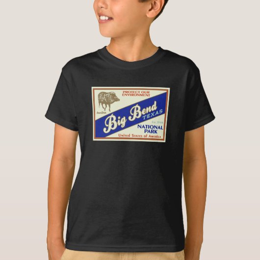 ビッグ・ベンド国立公園(Javelina) Tシャツ (正面)