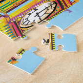 ビッグ・ベン・イン・ロンドンカラフル・アポップ・アートのート ジグソーパズル (側面)