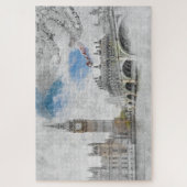 ビッグ・ベン、ロンドン、統一された王国 ジグソーパズル (縦)