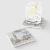 ビッグ・ベン、ロンドン、統一された王国 ストーンコースター (横)