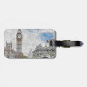 ビッグ・ベン、ロンドン、統一された王国 ラゲッジタグ (裏面横)