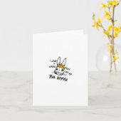 ビッグ・ホッパ・バニー・イースターと呼ばれるのは大好き カード (黄色い花)