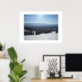 ビッグ・ホワイトの冬のシーン ポスター (ホームオフィス)