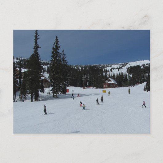 ビッグ・ホワイト・スキーシーン ポストカード (正面)