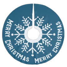 ビッグ・ホワイト・スノーフレーク、メリークリスマスホワイト・オン・ブルー