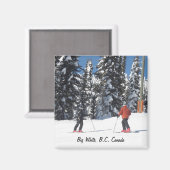 ビッグ・ホワイト、B.C.カナダ マグネット (正面/裏面)