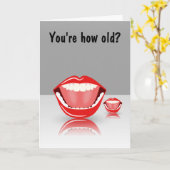 ビッグ・マウス・グリーティング・カードおもしろい誕生日カード カード (黄色い花)