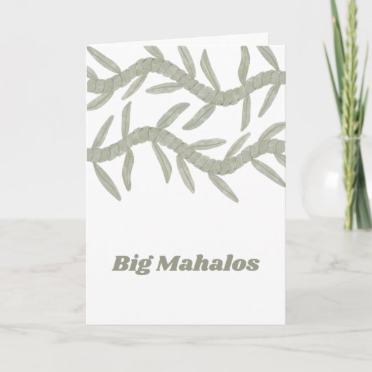 ビッグ・マハロス サンキューカード (正面)