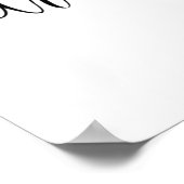 ビッグ・ミニマルモダンハートを夢見る ポスター (角)