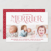 ビッグ·メリー兄弟姉妹誕生の発表 案内状 (正面/裏面)