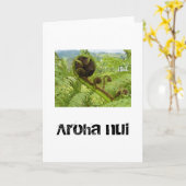 ビッグ・ラブ・コール。キャノピーのグリーティングカードの上に。 カード (黄色い花)