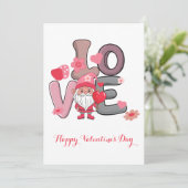 ビッグ・ラブ・バレンタイン・ギフトカード 招待状 (スタンド正面)