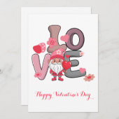 ビッグ・ラブ・バレンタイン・ギフトカード 招待状 (正面/裏面)