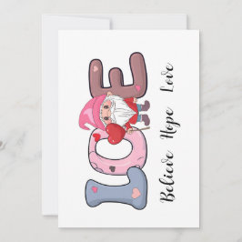 ビッグ・ラブ・バレンタイン・ギフトカード 招待状