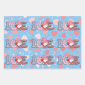 ビッグ・ラブ・バレンタイン・ギフト ラッピングペーパーシート (正面2)