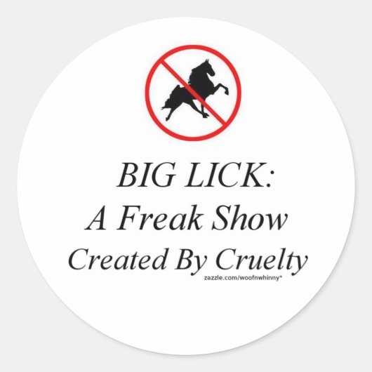 ビッグ・リック:残酷さで生み出されたフリーク・ショー ラウンドシール (正面)