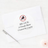 ビッグ・リック:残酷さで生み出されたフリーク・ショー ラウンドシール (封筒)