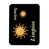 ビッグ&リトルサンキュートスペインの食洗機 マグネット (縦)