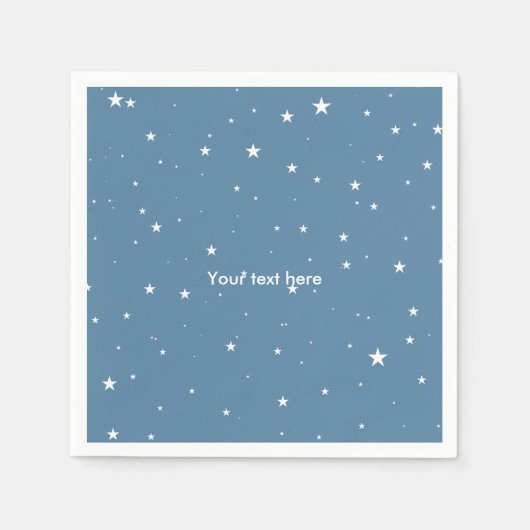 ビッグ&リトルスターズ天ベビーシャワーナプキンズ スタンダードカクテルナプキン (正面)