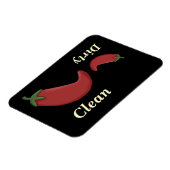 ビッグ&リトルレッドペッパー食洗機マグネット マグネット (左側)