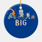 ビッグ・リトル・ソロリティ・ウィークが大学の妹を明らかにする セラミックオーナメント (裏面)