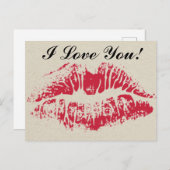 ビッグ・レッドキスバレンタインデー シーズンポストカード (正面/裏面)