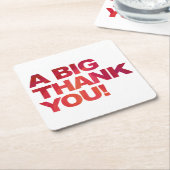 ビッグ・レッド・サンキュー スクエアペーパーコースター (アングル)