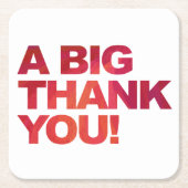 ビッグ・レッド・サンキュー スクエアペーパーコースター (正面)