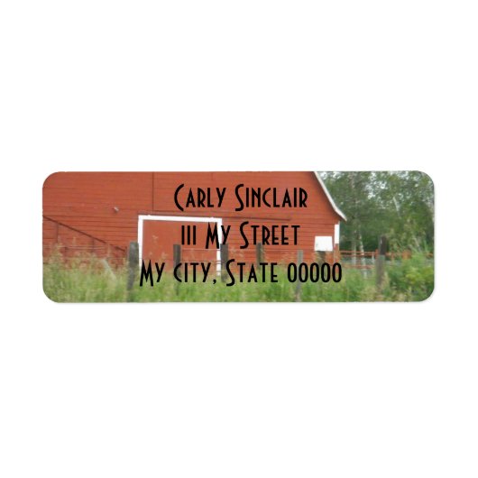 ビッグ・レッド・バーン ラベル (正面)