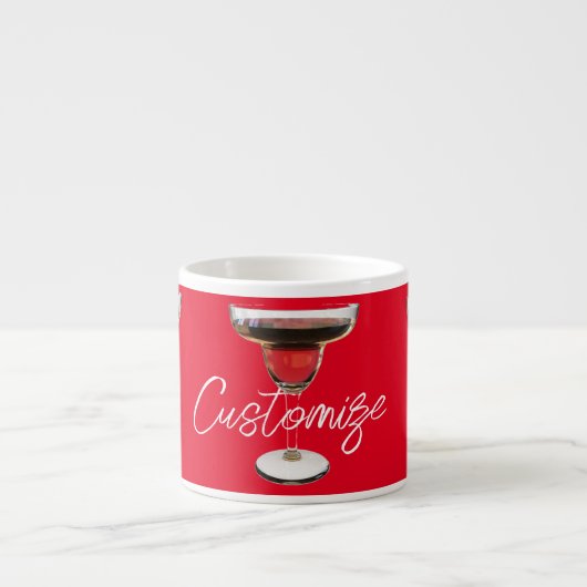 ビッグ・レッド・マルガリータ・カクテルドリンクThunder_Cove エスプレッソカップ (正面)