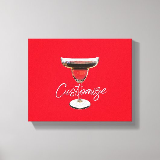 ビッグ・レッド・マルガリータ・カクテルドリンクThunder_Cove キャンバスプリント (正面)