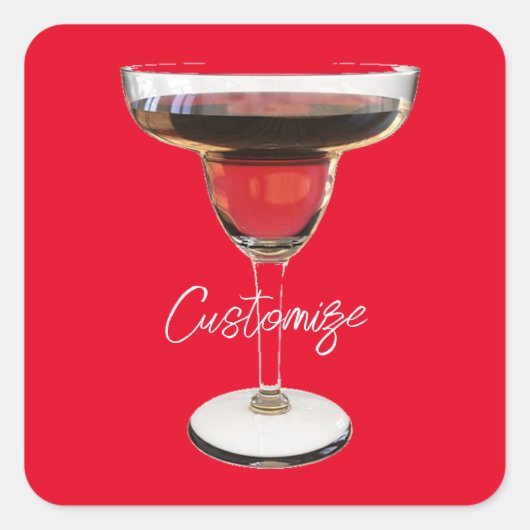 ビッグ・レッド・マルガリータ・カクテルドリンクThunder_Cove スクエアシール (正面)
