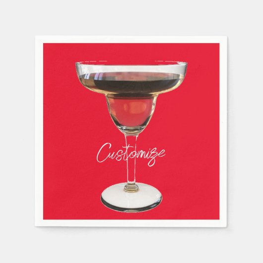 ビッグ・レッド・マルガリータ・カクテルドリンクThunder_Cove スタンダードカクテルナプキン (正面)