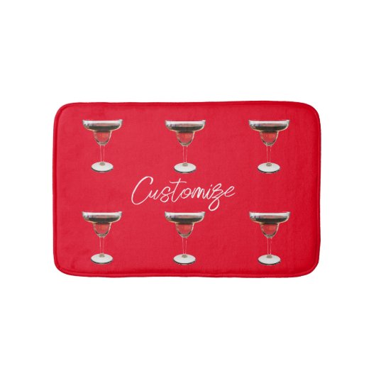 ビッグ・レッド・マルガリータ・カクテルドリンクThunder_Cove バスマット (正面)