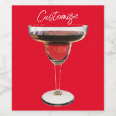 ビッグ・レッド・マルガリータ・カクテルドリンクThunder_Cove ワインラベル (シングルラベル)