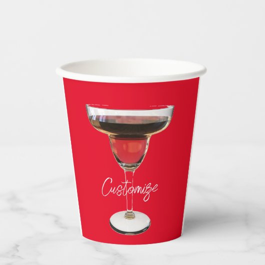 ビッグ・レッド・マルガリータ・カクテルドリンクThunder_Cove 紙コップ (正面)