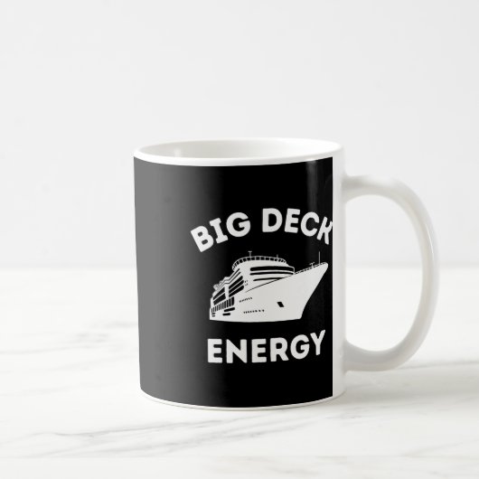 ビッグ レトロ Deeck エネルギー クルーズ船 旅行 休暇 コーヒーマグカップ (右)