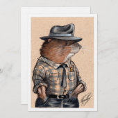 ビッグ・ロックの動物：E.マスクラット (正面/裏面)