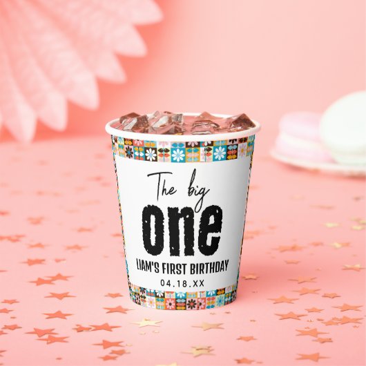 ビッグ・ワンの1歳の誕生日 紙コップ (インサイチュ)